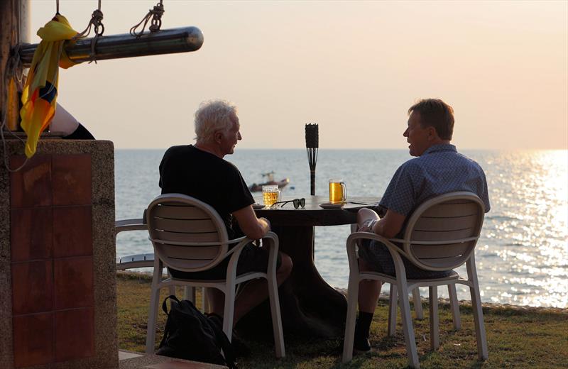 Sundowners at the Royal Varuna Yacht Club beach bar during the Open Masters Championship 2026 - photo © Mark Jardine