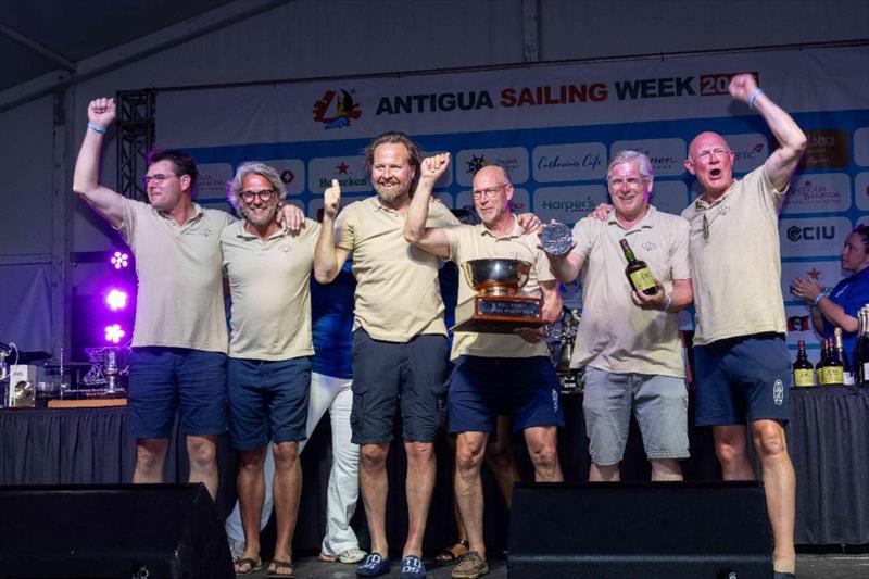 Winning CSA Racing 2 - Contigo - Hi1 - Dutch friends on the chartered Dufour 41 are more used to racing traditional Lemsteraak's back home photo copyright Tim Wright / Photoaction.com taken at Antigua Yacht Club
