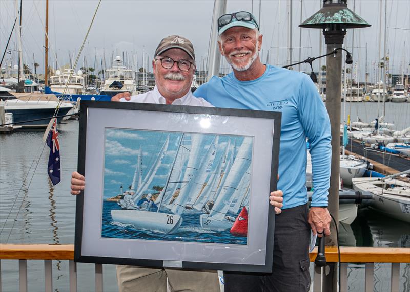 International Etchells Class President Jim Cunningham (right) and Regatta Co-Chairs Casey Schooner (left) - photo © Etchells Class