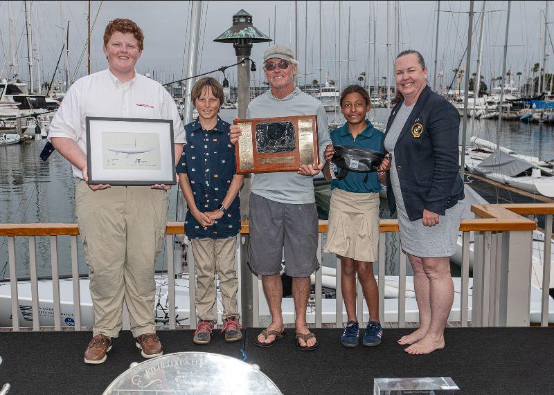 Bill Munster Sportsmanship Trophy - Jon Rogers for his leadership with the SDYC Juniors team of 2026, Dave Lysinger (14), Elleson Wheeler (12), Parker Heim (12) - photo © Etchells Class