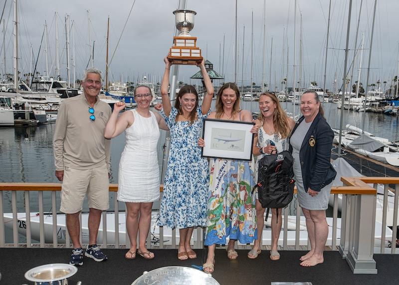 Best Female Team Trophy (NEW)- A repurposed 1997 J/24 World Championship Trophy originally awarded to SDYC member Vince Brun in Buenos Aires, Argentina. Presented to the top-finishing all-female team - photo © Etchells Class