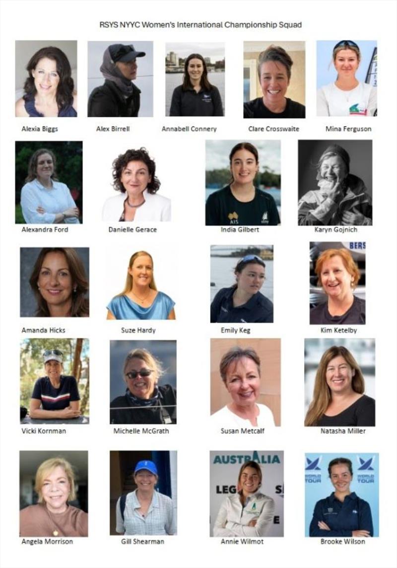 Royal Sydney Yacht Squadron announces crew for the 2026 NYYC Women's International Championship - photo © Royal Sydney Yacht Squadron