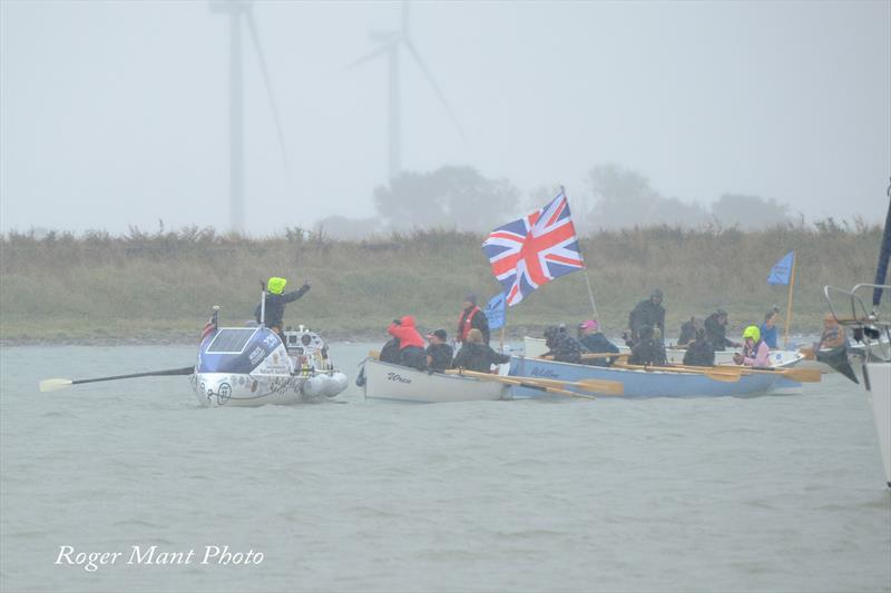 Row Aurora welcomed back by Crouch Coastal Rowing Club on Burnham Week 2026 Day 1 - photo © Roger Mant Photography