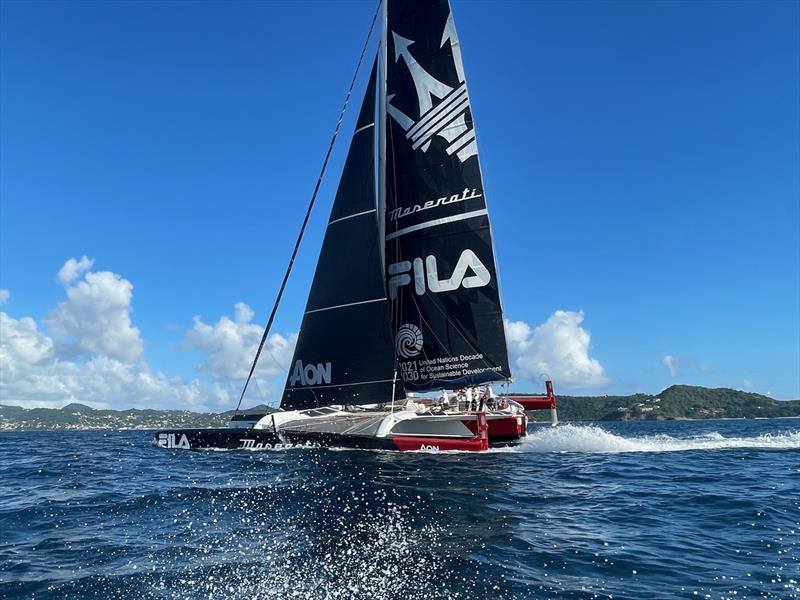 FILA - Maserati Multi70 - RORC Transatlantic Race photo copyright FILA taken at  and featuring the MOD70 class