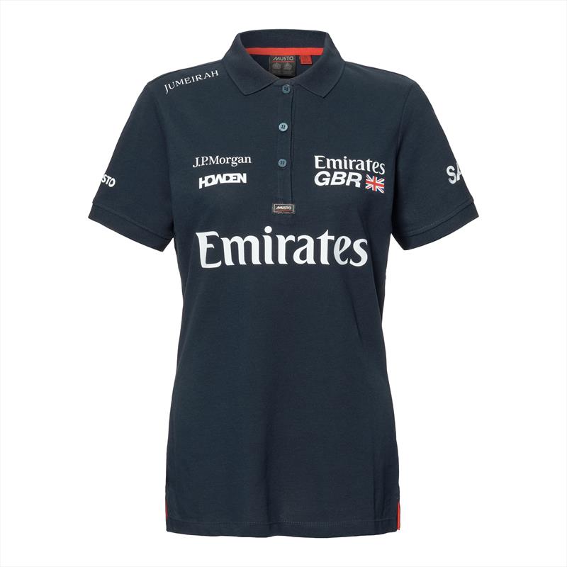 Emirates GBR SailGP Team branded Musto merchandise - Essential Pique Polo Shirt women's - photo © Musto