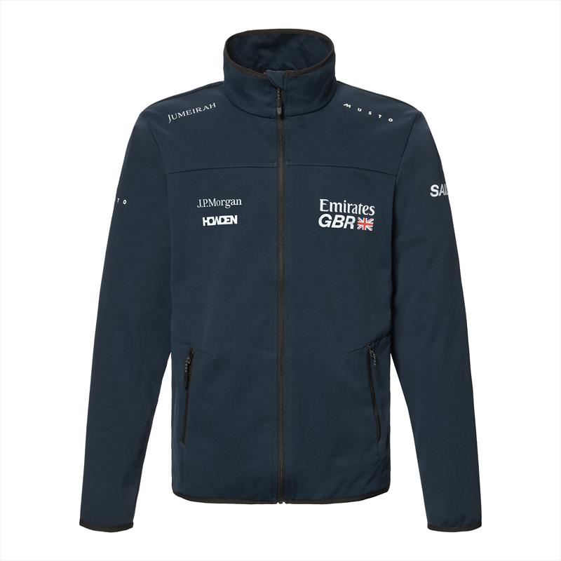 Emirates GBR SailGP Team branded Musto merchandise - EVO Crew Softshell Jacket men's - photo © Musto