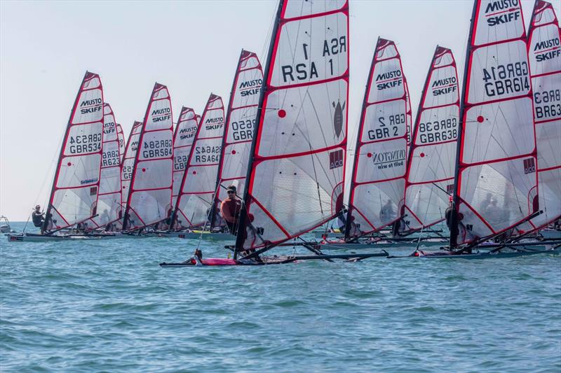 Andy Tarboton on the start line - 2025 Noble Marine Musto Skiff UK Nationals, day 2 - photo © Tim Olin / www.olinphoto.co.uk