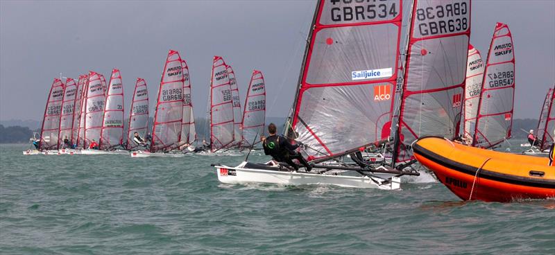 Andy Rice - start line - 2025 Noble Marine Musto Skiff UK Nationals, day 3 - photo © Tim Olin / www.olinphoto.co.uk