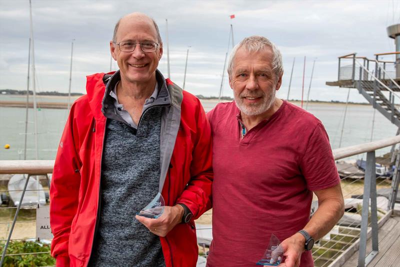 1st and 3rd Legends (l-r) Alastair Gould, Serega Photoskiff at the 2025 Noble Marine Musto Skiff UK Nationals - photo © Tim Olin / www.olinphoto.co.uk