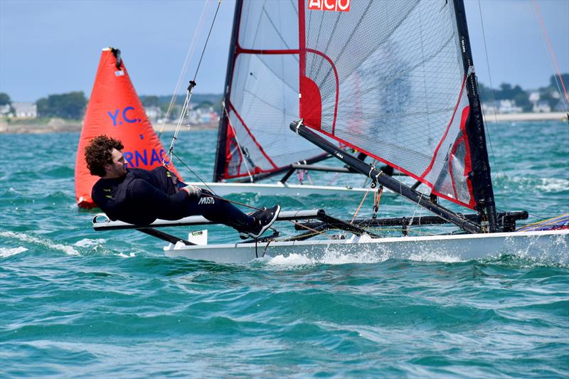 Eddie Bridle - Musto Skiff Pre-Worlds at Carnac - photo © Natalie Hilton