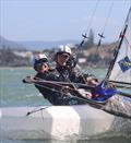 Addison Lester and Kris Bilston in the Nacra 15 &copy; Keppel Bay Sailing Club