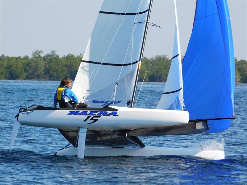 Racecourse action at the Charlotte Harbor Regatta in the Nacra 15 class photo copyright Brian Gleason/Charlotte Harbor Regatta taken at Charlotte Harbor Yacht Club and featuring the Nacra 15 class