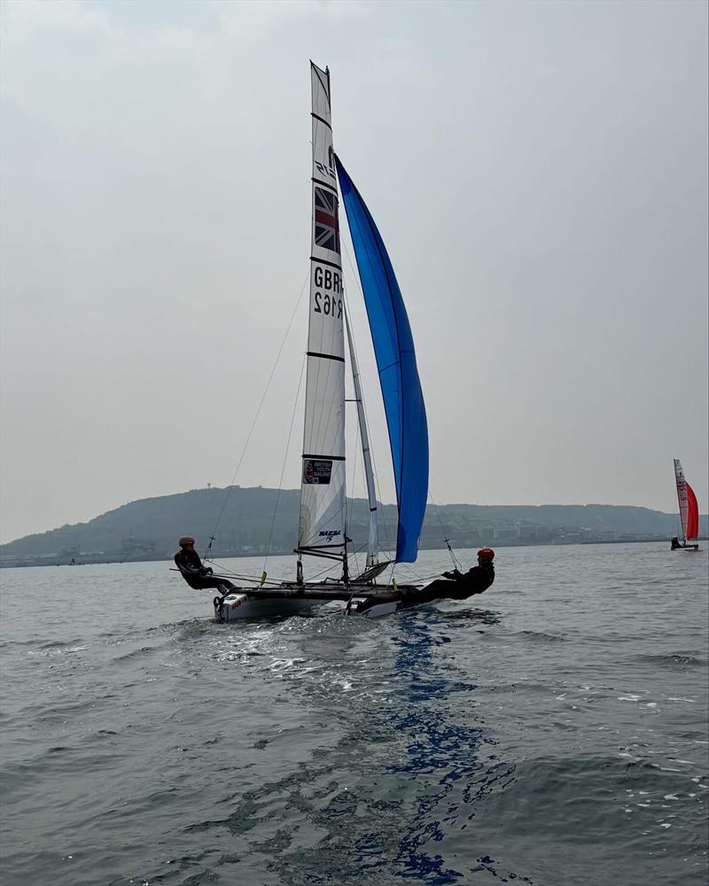 Nacra 15 Demo Day photo copyright UK Nacra 15 Class Association taken at Weymouth & Portland Sailing Academy and featuring the Nacra 15 class