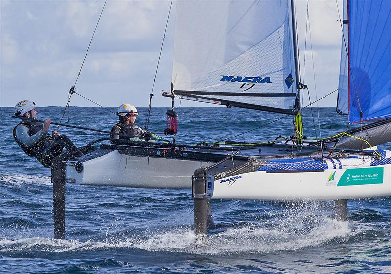 Olympic Silver Medallists at Rio - Jason Waterhouse and Lisa Darmanin - training off Ballina. - photo © John Curnow