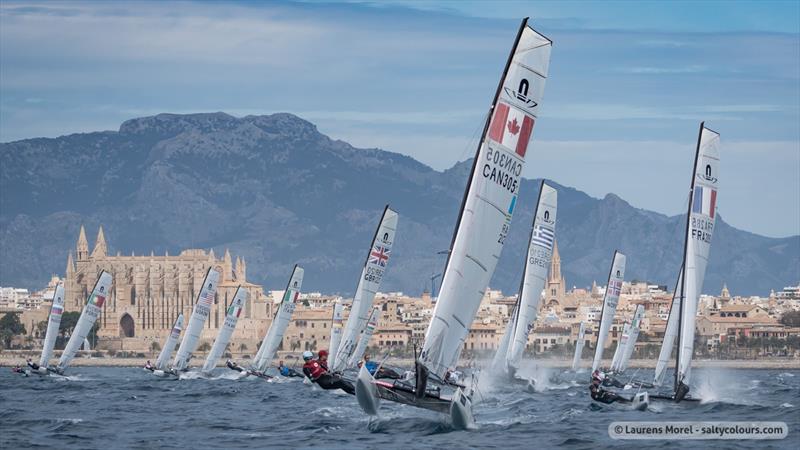 Nikola Girke in action in the Nacra 17 class - photo © Laurens Morel - www.saltycolours.com