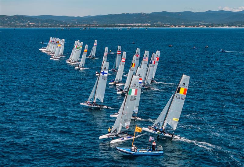 56th Semaine Olympique Française de Hyères final day photo copyright Sailing Energy / FFVOILE / SOF taken at COYCH Hyeres and featuring the Nacra 17 class