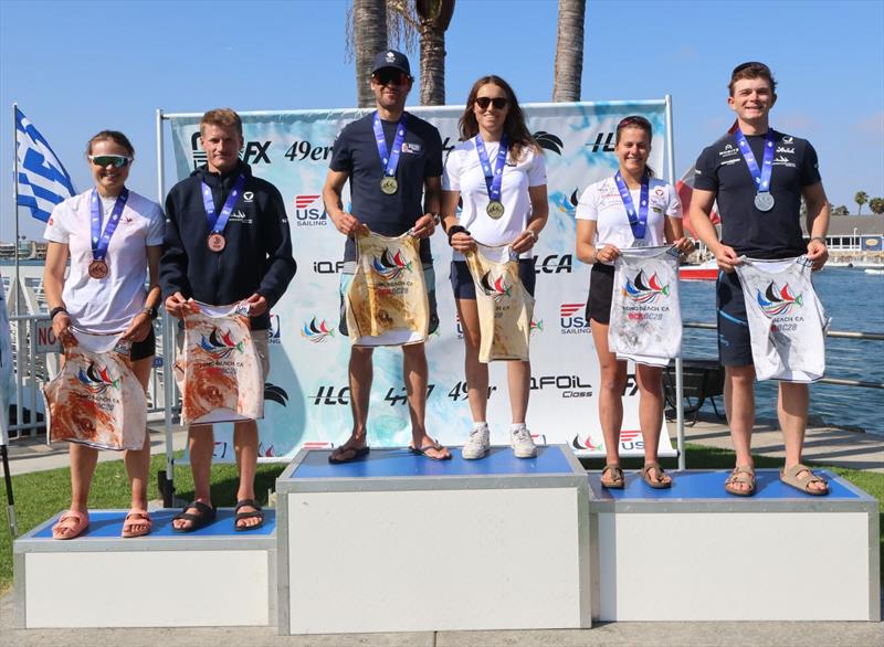 Long Beach Olympic Classes Regatta - Nacra 17 Podium - photo © Bronny Daniels