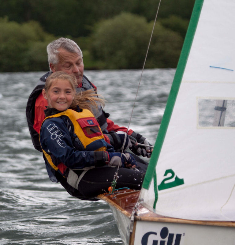 John Sears and daughter during the Notts County Sailing Club Spring Regatta - photo © David Eberlin