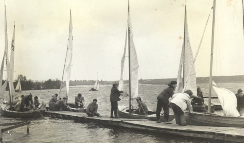 National 12's racing at Frensham Pond Sailing Club in 1953 photo copyright FPSC taken at Frensham Pond Sailing Club and featuring the National 12 class