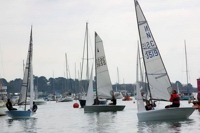 The prototype 'Dead Cat Bounce' at the Hamble Warming Pan photo copyright David Henshall taken at Hamble River Sailing Club and featuring the National 12 class
