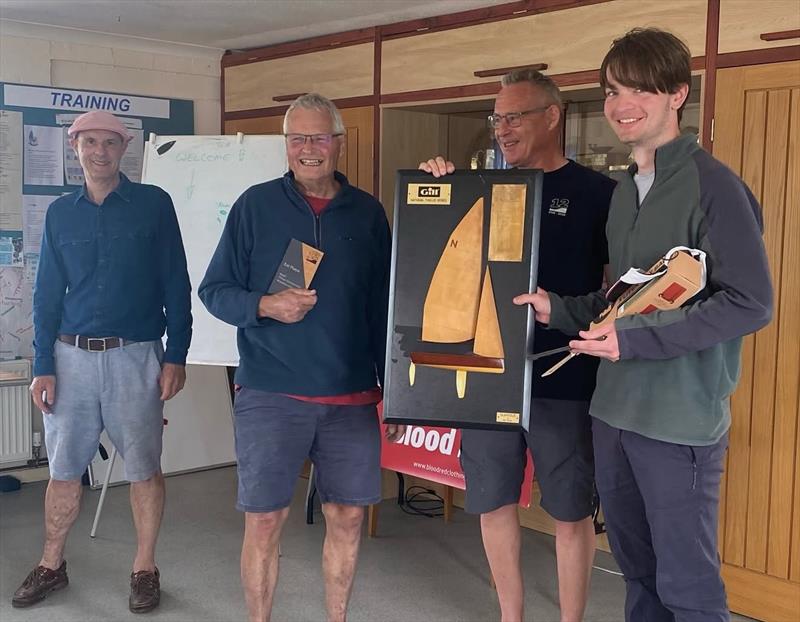 John Sears and Robin O'Keefe, with Ed Willett (centre) and sponsor David Harris (left) - photo © Lyla Jacobs