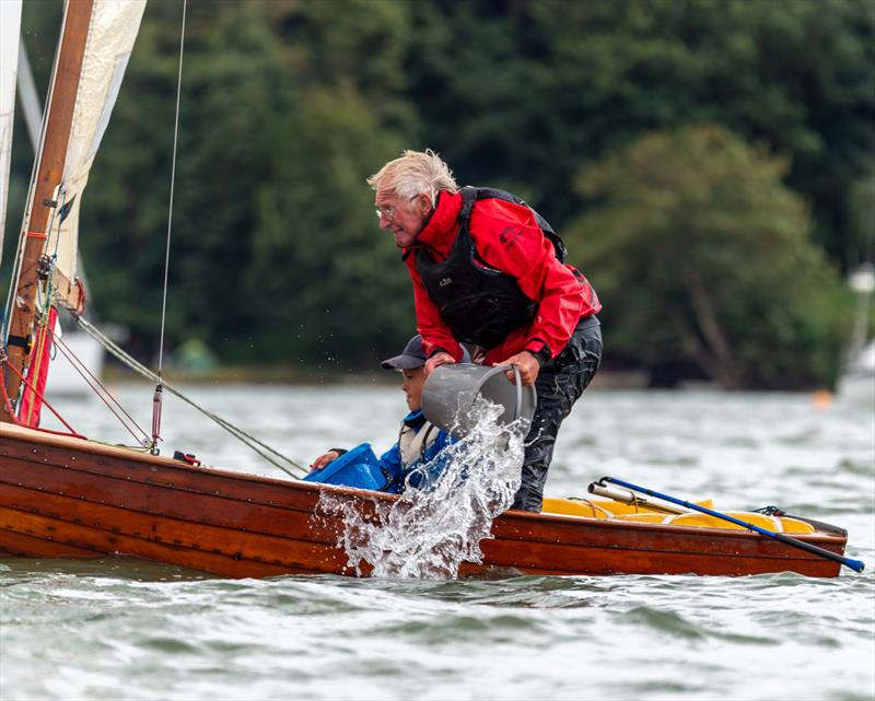 The hazard of sailing an 88 year old boat! - N12 90th Anniversary at Royal Harwich YC - photo © Pavel Kricka