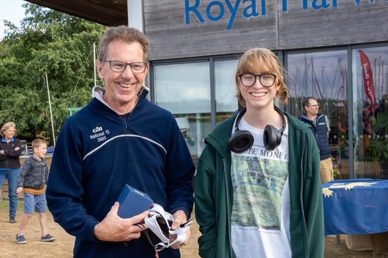 Philip David and Blue Camm, winners of the non-foiling fleet - N12 90th Anniversary at Royal Harwich YC - photo © Margaret Purkis