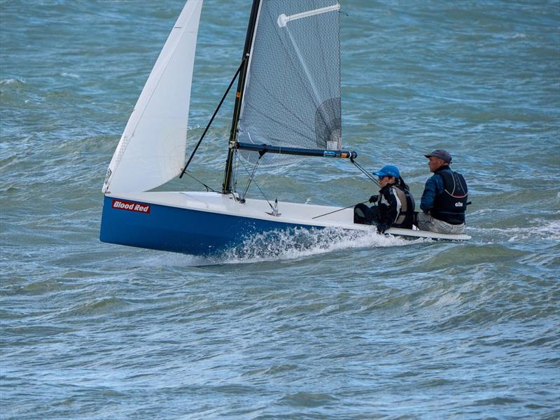 Steve and Joanne Sallis, winners of race 4 on day 3 of National 12 Burton Week at Shoreham - photo © Margaret Purkis