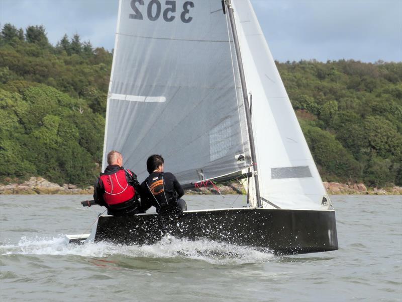 Overall winners Tim and Chris Hampshire going like the clappers during the Scottish National 12 Championship at Solway Yacht Club - photo © John Sproat