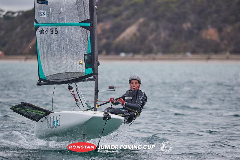 Ronstan Junior Foiling Cup in Victoria photo copyright Shane Baker taken at McCrae Yacht Club and featuring the Nikki class