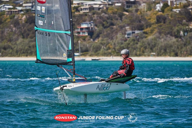 9 year old Will aboard the Nikki on Port Phillip photo copyright Shane Baker taken at McCrae Yacht Club and featuring the Nikki class
