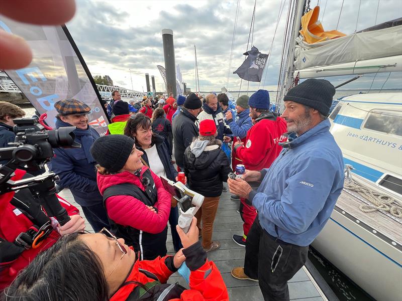 Triana's super competitive crew, including first mate Sébastien Audigane, already a six-time Cape Horner and Jules Verne record holder - photo © Don McIntyre / OGR2024