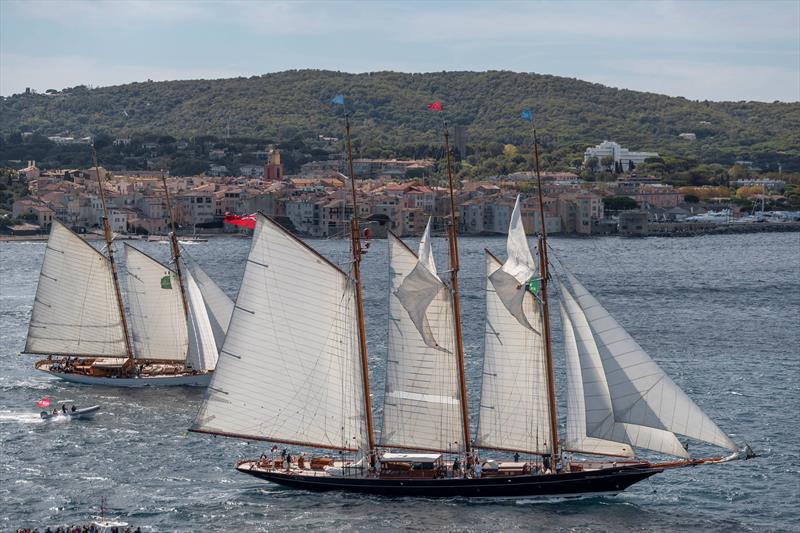 Les Voiles de Saint-Tropez 2022 photo copyright Gilles Martin-Raget taken at Société Nautique de Saint-Tropez and featuring the Gaffers class