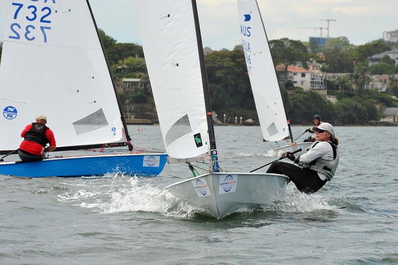 Liz Williams hiking in Race 4 at the Australian OK Nationals - photo © Bruce Kerridge