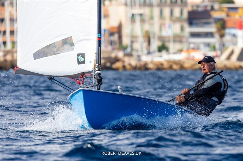 OK Dinghy Autumn Trophy in Bandol Day 1 - Greg Wilcox is third after a 5-4-4 on Saturday - photo © Robert Deaves / www.robertdeaves.uk