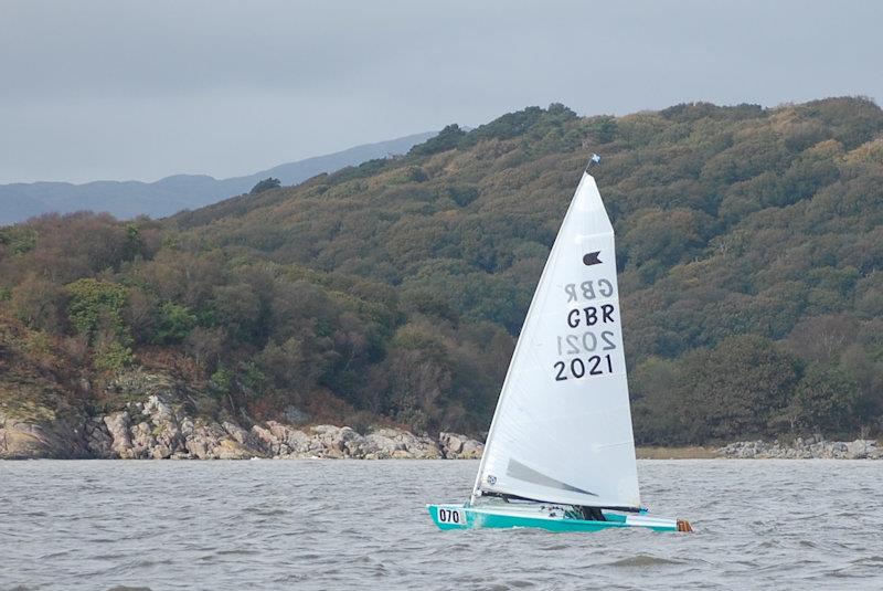 Nigel Orkney in the OK class Northern and Scottish Championship at Solway - photo © Richard Bishop