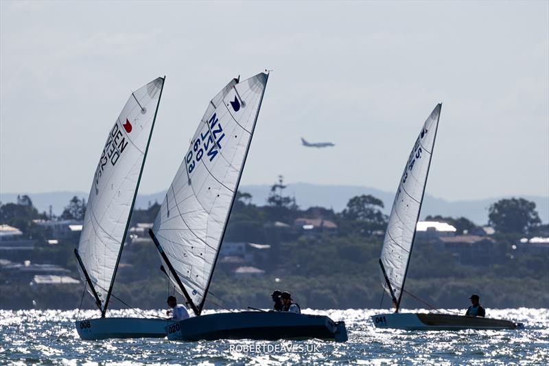 Race 8 on day 4 of the 2024 OK Dinghy World Championship Brisbane - photo © Robert Deaves / www.robertdeaves.uk