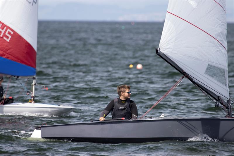 Tom Lonsdale at the ELYC Regatta photo copyright Steve Fraser taken at East Lothian Yacht Club and featuring the OK class