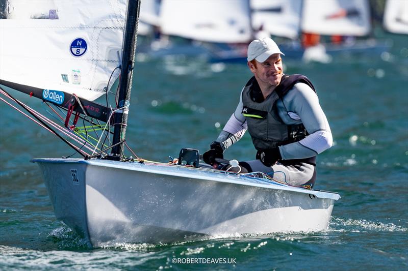 OK Dinghy Worlds at Lake Garda Day 5 - Andrew Mills, GBR - photo © Robert Deaves / www.robertdeaves.uk
