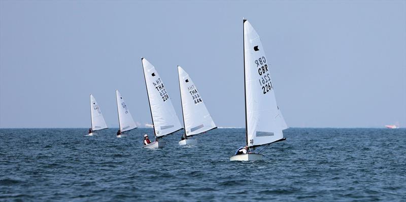 OK fleet downwind on day 1 of the Open Masters Championship 2026 - photo © James Young