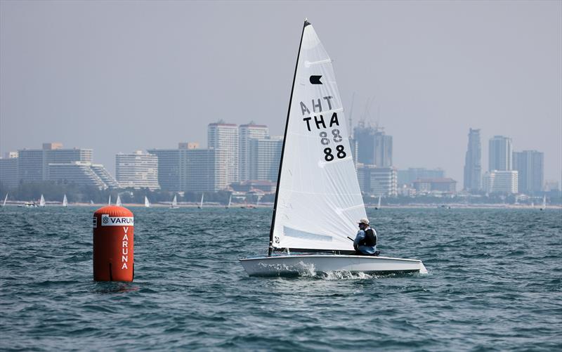 Matt Norton approaches the windward mark on day 1 of the Open Masters Championship 2026 - photo © James Young