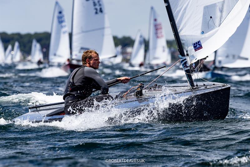 Johan Schubert, DEN - day 3 of the OK Dinghy Worlds in Denmark - photo © Robert Deaves / www.robertdeaves.uk
