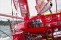 Sam Davies (GBR/FRA) helming her team's IMOCA at the start of the Rolex Fastnet Race - July 26, 2025 - Cowes © Richard Gladwell - Sail-World.com/nz