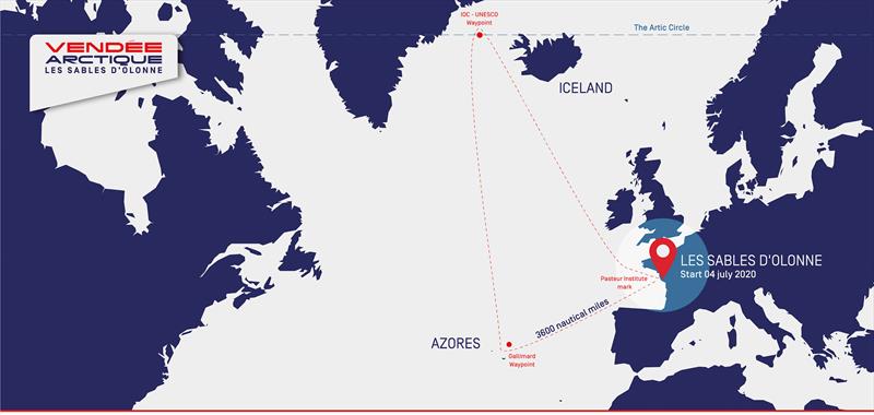 Vendee Arctique - Course diagram photo copyright IMOCA60 taken at  and featuring the IMOCA class