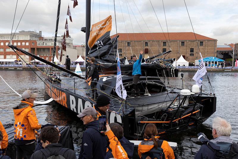 11th Hour Racing Team's two race boats set off on the Transat Jacques Vabre photo copyright Jean-Marie Liot / Alea taken at  and featuring the IMOCA class