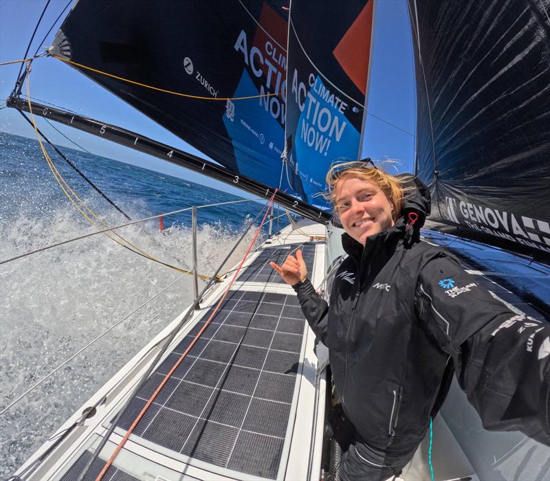 8 February 2023, Leg 2, day 15 onboard Team Malizia., Rosalin Kuiper photo copyright Antoine Auriol / Team Malizia taken at  and featuring the IMOCA class