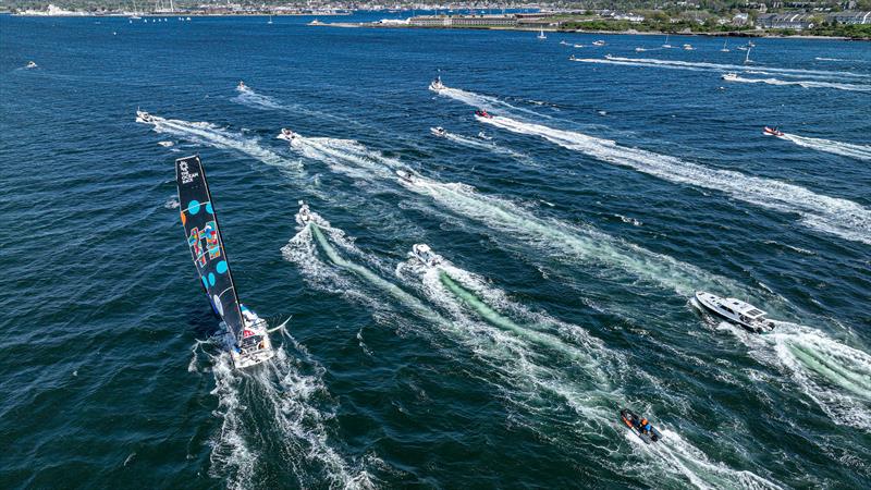 Leg 4 arrivals in Newport. 11th Hour Racing Team, Leg 4 winners photo copyright Sailing Energy / The Ocean Race taken at  and featuring the IMOCA class