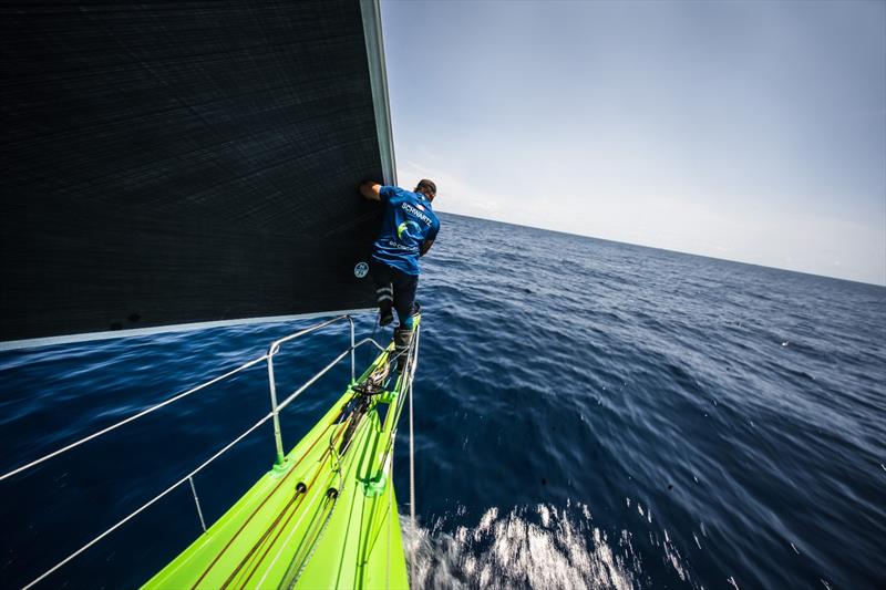 The Ocean Race 2022-23 - 20 June 2023, Leg 7 Day 5 onboard Team Holcim - PRB. Skipper Benjamin Schwartz - photo © Julien Champolion | polaRYSE / Holcim - PRB / The Ocean Race
