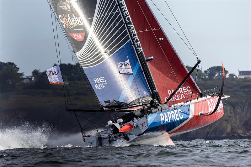 Paprec Arkea - IMOCA60 - Lorient - September 11, 2024 photo copyright Jean-Marie Liot taken at Yacht Club de France and featuring the IMOCA class
