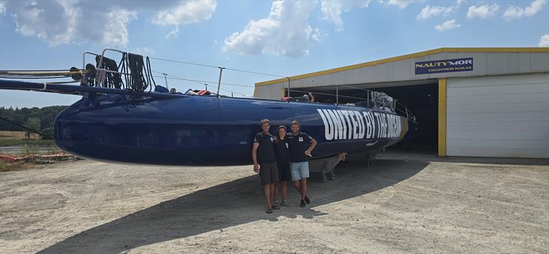 Paul Meilhat and Mariana Lobato launch boat for new 'United by the Ocean' campaign - photo © United by The Ocean Team